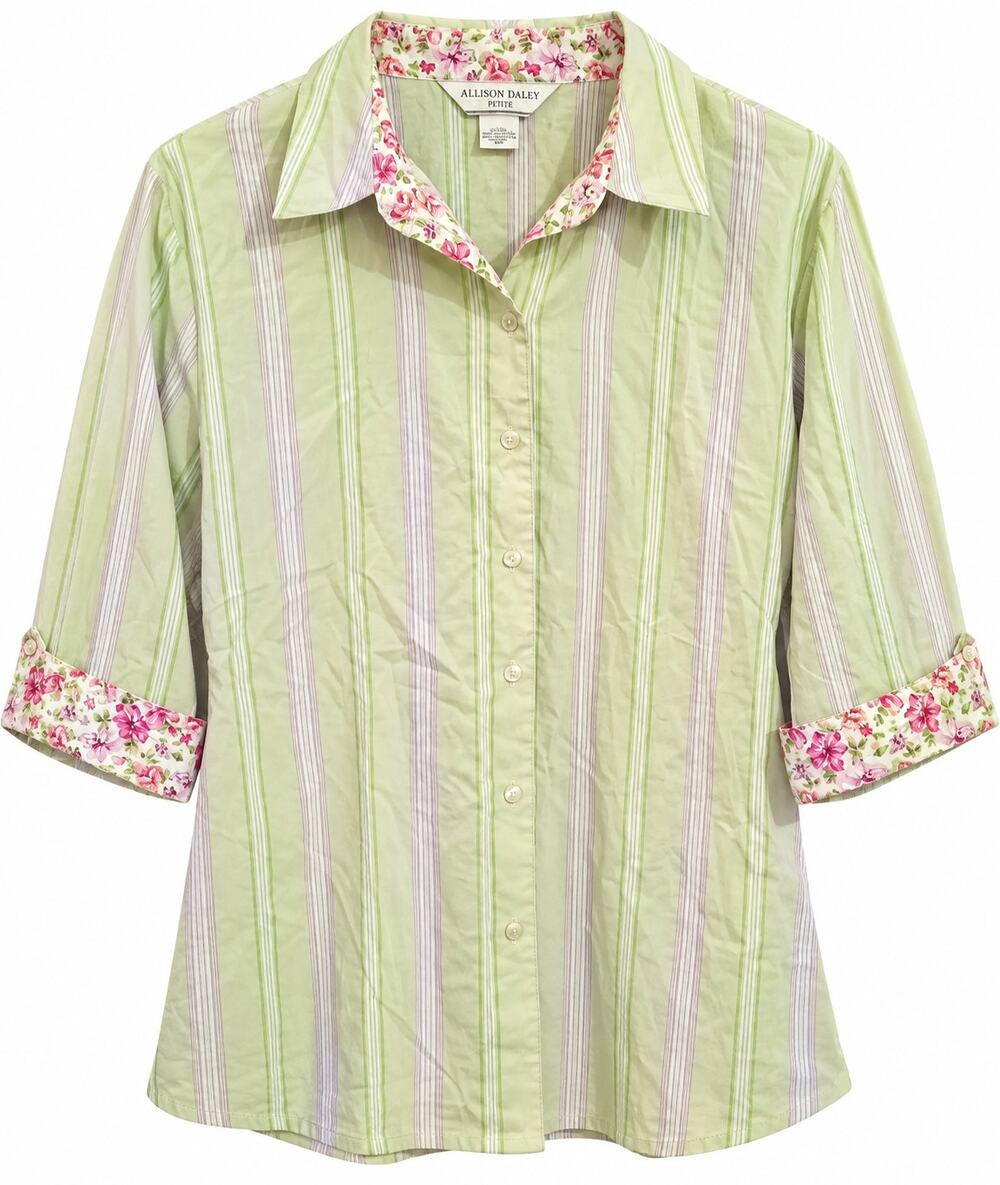 Allison Daley Women's Button Up Shirt Size 14 Petite